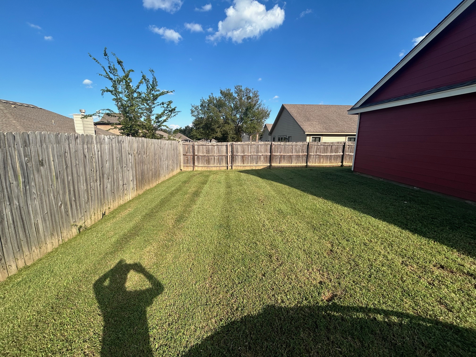 Completed lawn care job